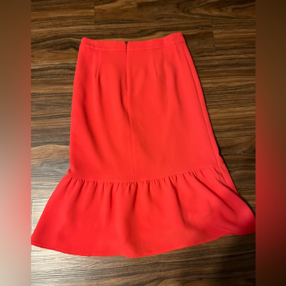 Boden Red Ruffle Skirt - Picture 2 of 8